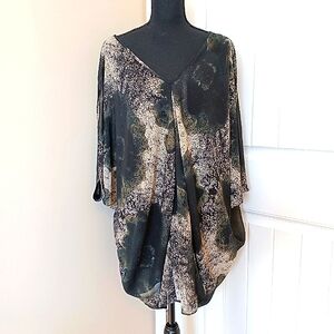 Jessica Simpson Draped Chiffon Coccoon Minidress Women's Sz Med
